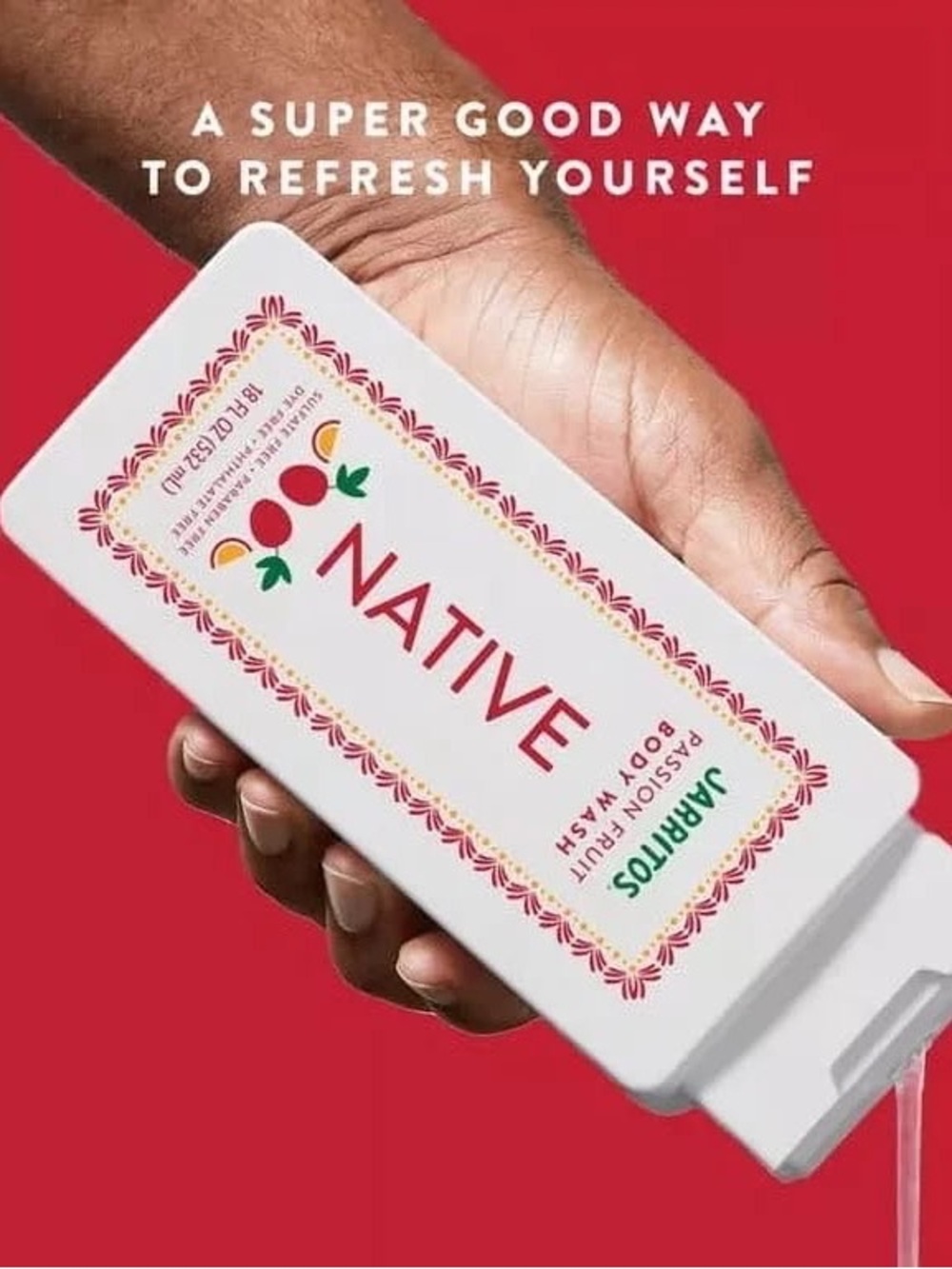 Native Body Wash for Women & Men - Limited Edition Jarritos - Passionfruit - 18